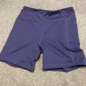 DSG dark purple athletic shorts girls Large